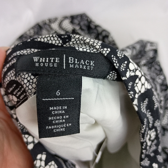 NWT White House Black Market Embellished Fit and Flare Skirt With Pockets (#967) - Picture 4 of 8